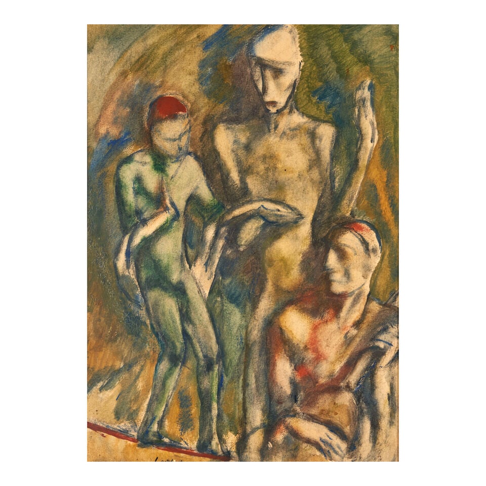 LEOPOLD GOTTLIEB (1879-1934) Group of Figures (1 of 4)