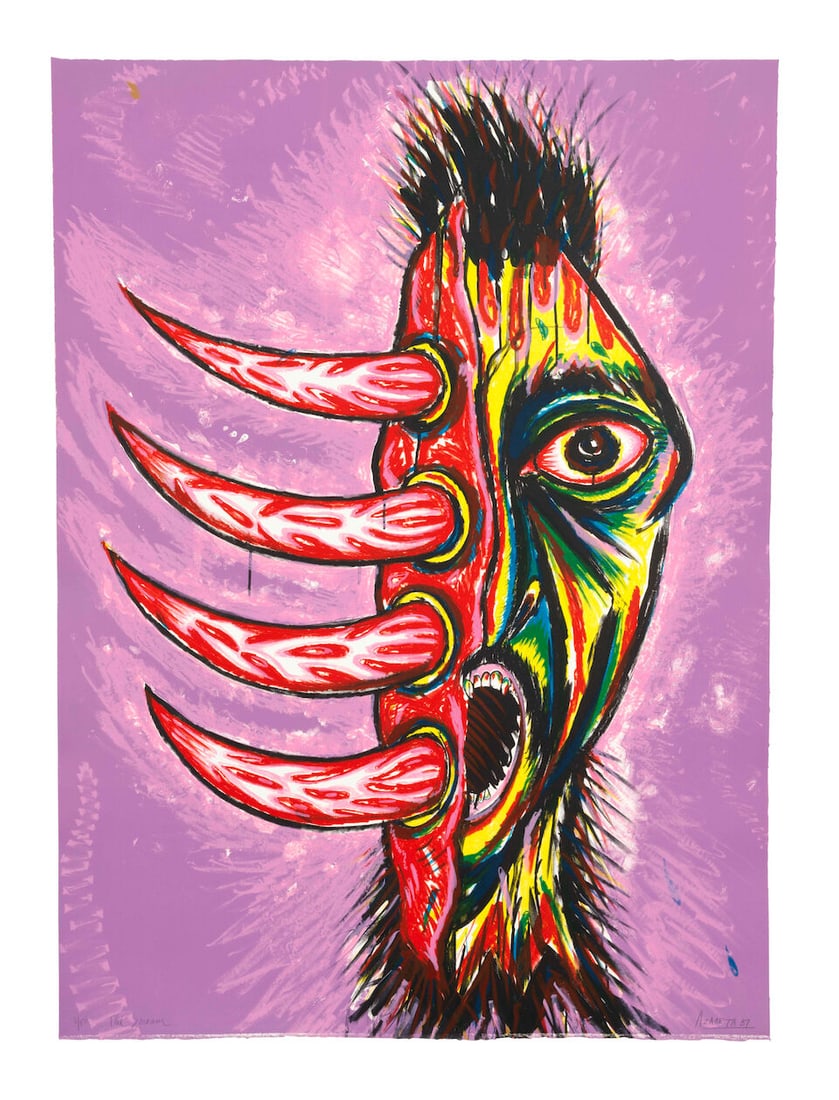 LUIS CRUZ AZACETA (B. 1942) The Scream 49 x 36 in (124.5 x 91.4 cm) (Executed in 1987, this work... (1 of 2)