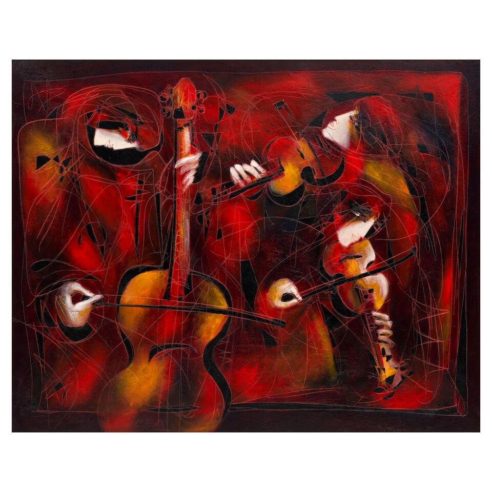 JEAN-CLAUDE GAUGY (B. 1944) Legato: JEAN-CLAUDE GAUGY (B. 1944) Legato signed 'Gaugy' (lower right) oil on board 48 x 60 in (121.9 x 152.4 cm) Footnotes: Provenance Mary Martin Gallery, Charleston, SC. Acquired from the above by the