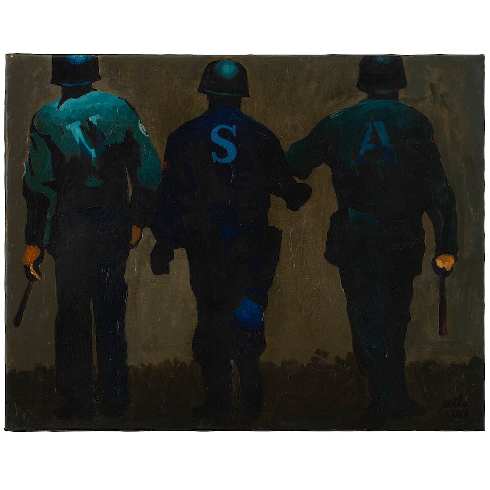 RENE ÁVILA (1926-1990) Untitled 17 1/2 x 22 1/4 in (44.5 x 56.5 cm) (Painted in 1974): RENE ÁVILA (1926-1990) Untitled signed and dated in Roman numerals 'Ávila LXXIV' (lower right) oil on canvas 17 1/2 x 22 1/4 in (44.5 x 56.5 cm) Painted in 1974 Footnotes: Provenance The art