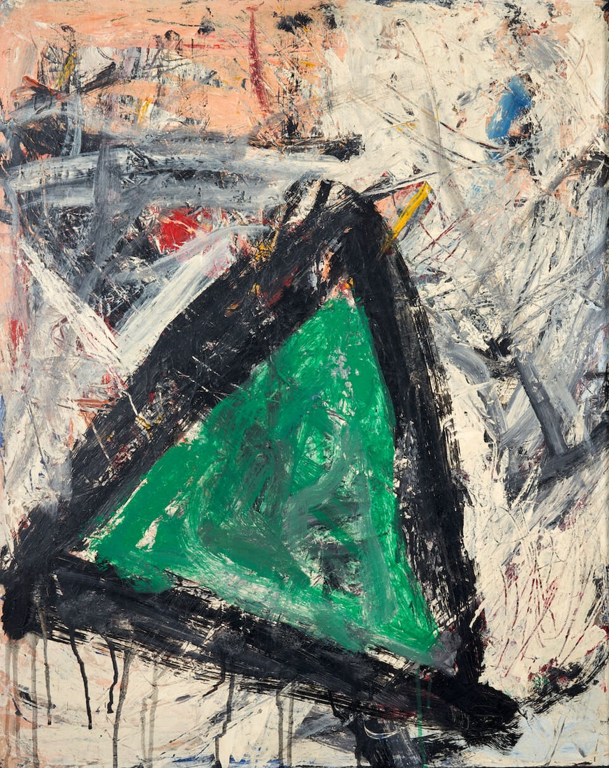 GENE DAVIS (1920-1985) Untitled (Green Triangle) (1 of 3)