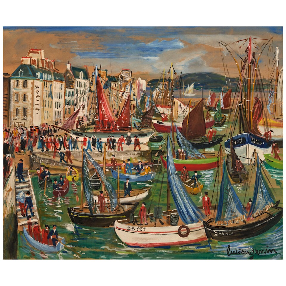LUCIEN GENIN (1894-1958) Le Port de Sete: LUCIEN GENIN (1894-1958) Le Port de Sete signed 'Lucien Genin' (lower right) oil on canvas 18 1/4 x 21 3/4 in (46.3 x 55.2 cm) Footnotes: Provenance Galerie Rienzo, New York. Private collection,
