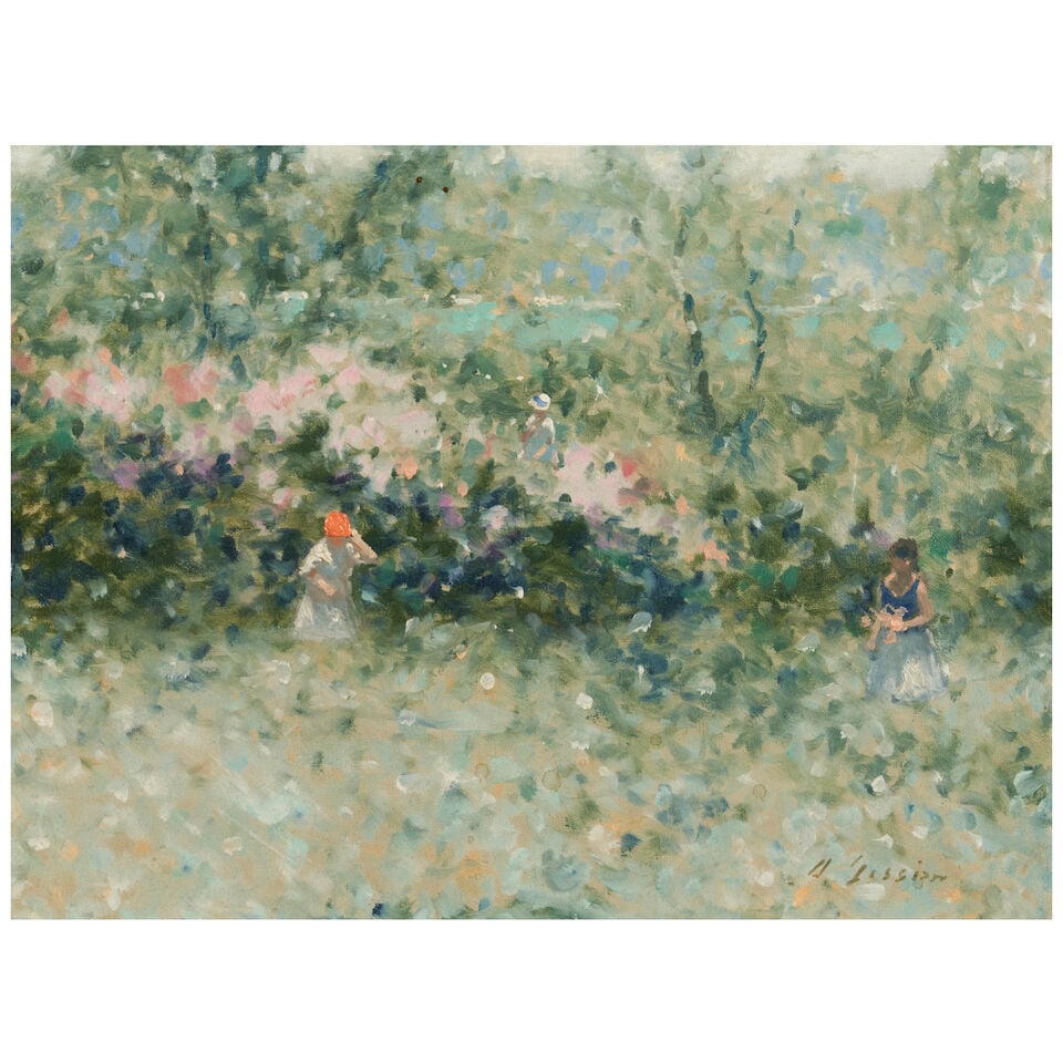 ANDRÉ GISSON (1921-2003) Women in the Garden (1 of 4)