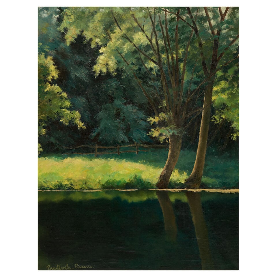 PAUL-ÉMILE PISSARRO (1884-1972) L'Arbre au Bord de l'Eau (1 of 4)