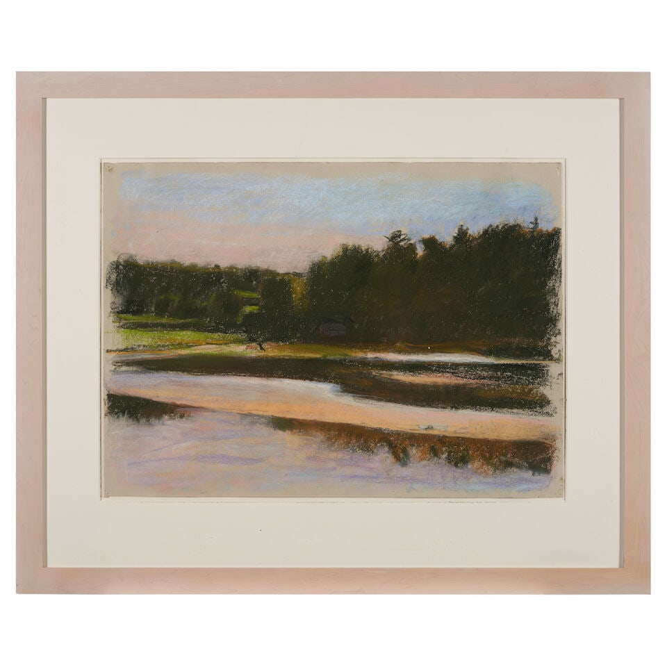 WOLF KAHN (1927-2020) Vermont Riverside at Dusk - 3