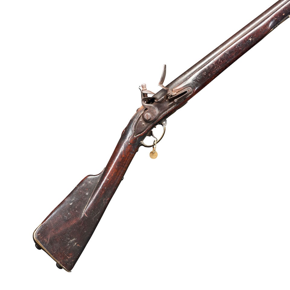 A DUTCH MILITARY MUSKET WITH BAYONET, (1 of 8)