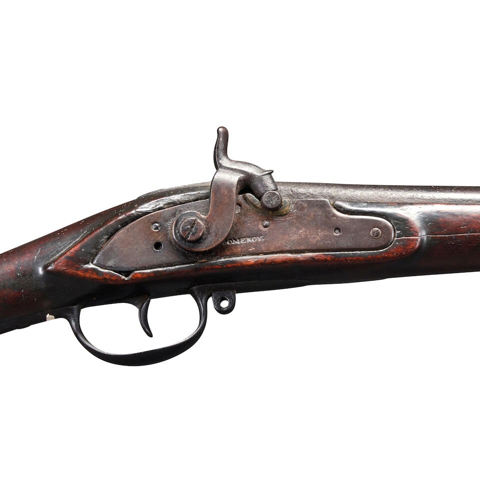 A MASSACHUSETTS MILITIA VARIANT ARMORY PATTERN MUSKET WITH STATE OF NEW YORK MARKINGS, - 3