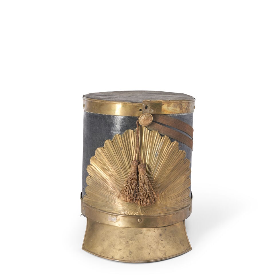 A 19TH CENTURY NEW ENGLAND MILITIA SHAKO, (1 of 4)