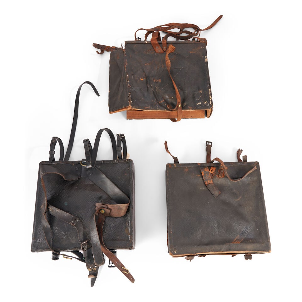 THREE MILITIA/CIVIL WAR KNAPSACKS. - 2