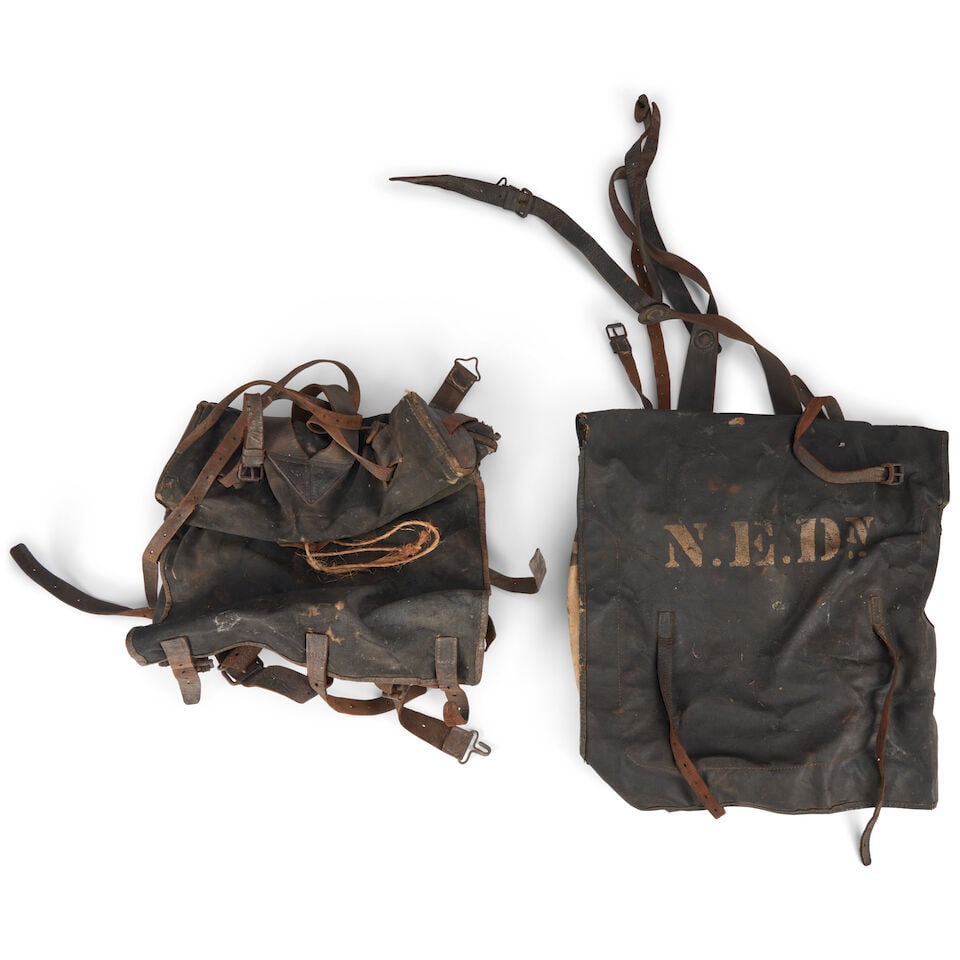 TWO MILITIA/CIVIL WAR KNAPSACKS. (1 of 5)
