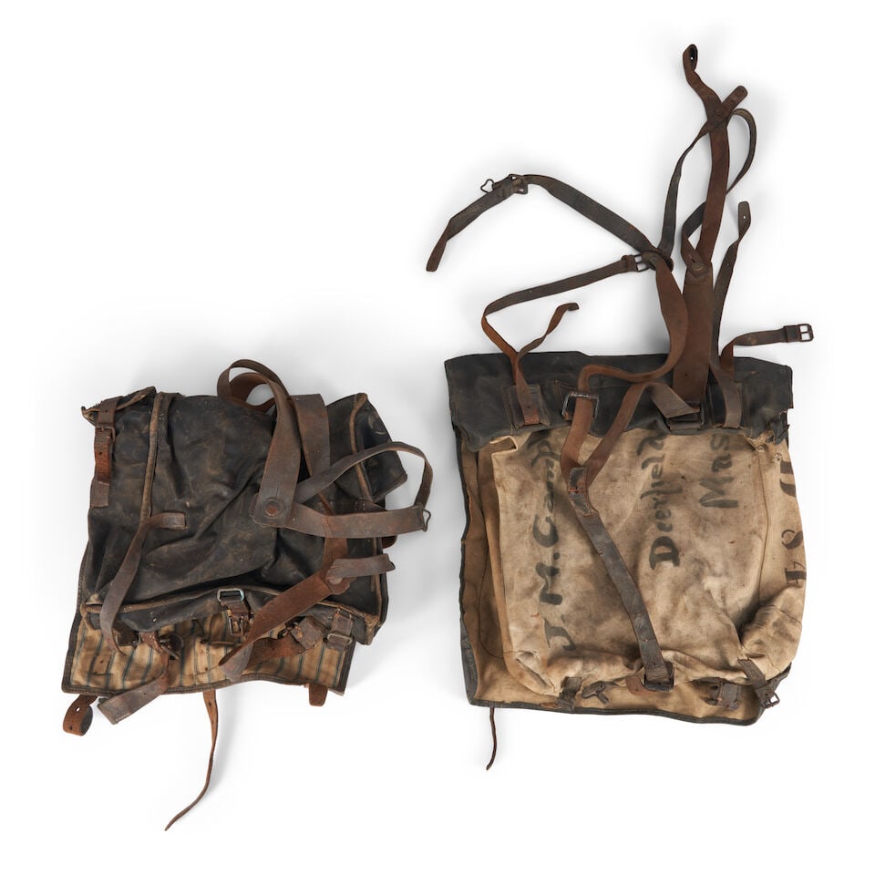 TWO MILITIA/CIVIL WAR KNAPSACKS. - 5