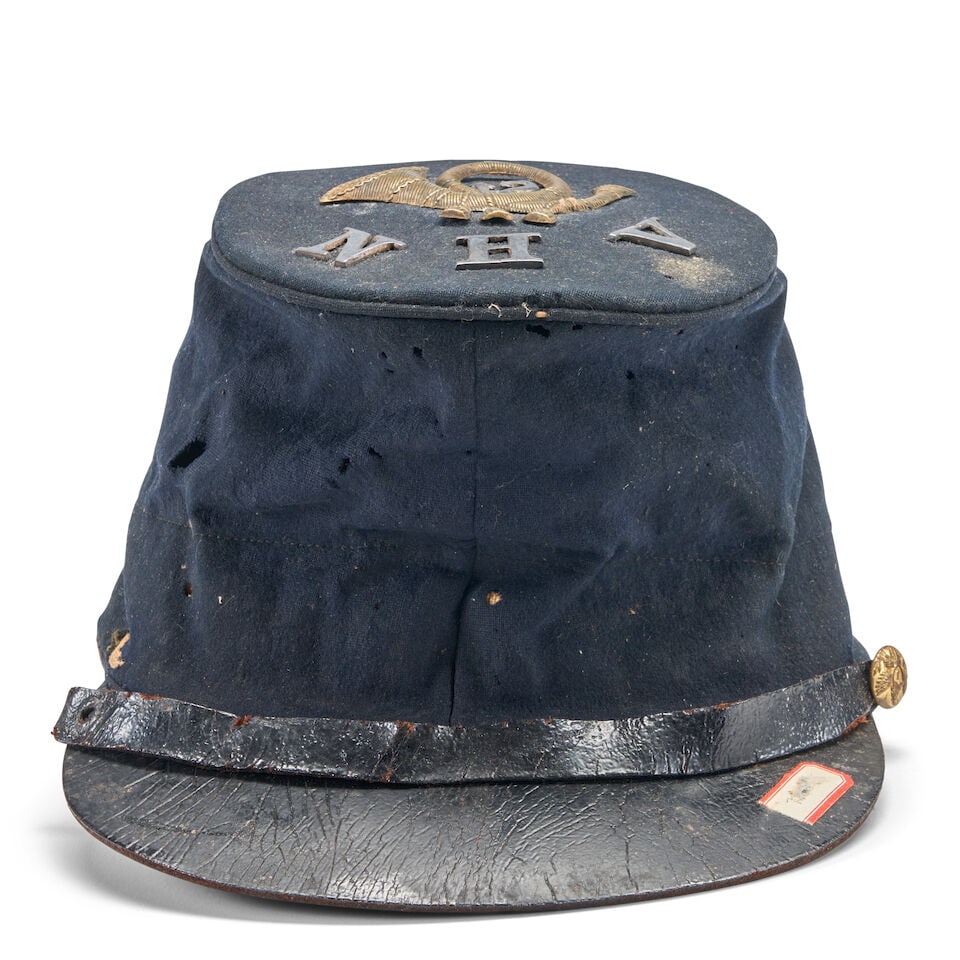 A CIVIL WAR 12TH NEW HAMPSHIRE VOLUNTEERS FORAGE CAP. (1 of 5)