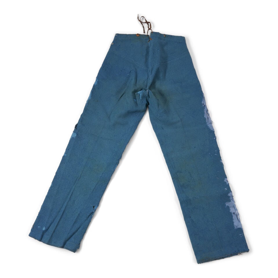 A PAIR OF CIVIL WAR SKY BLUE KERSEY TROUSERS. - 2