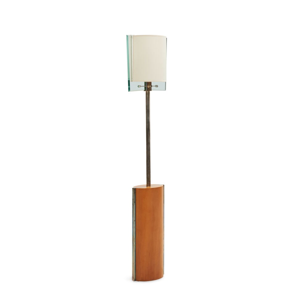 Nathalie Grenon (B. 1954) For Fontane Arte Floor Lamp Model 2835, Italy, c. 1990, maple veneer, ... - 3