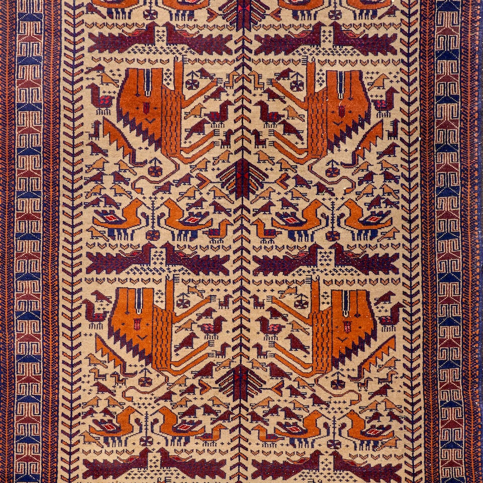 Baluch Rug, Afghanistan, second-half 20th century, 6 ft. 9 in. x 3 ft. 9 in. - 2