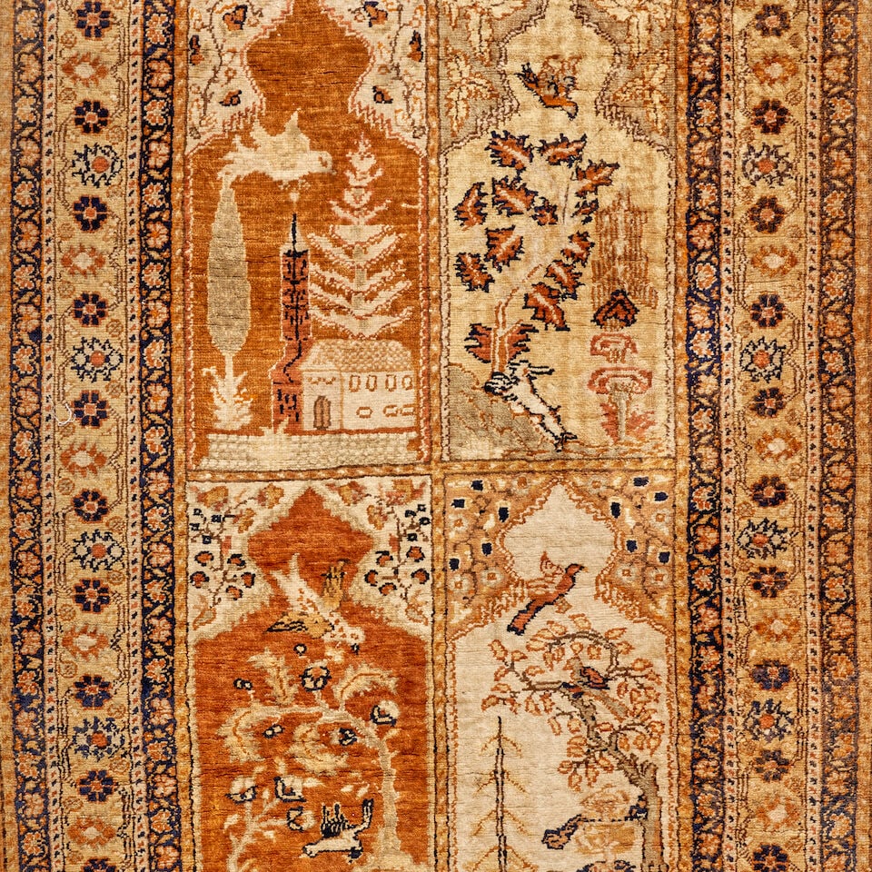 Turkish Carpet, second-half 20th century, 4 ft. 6 in. x 3 ft. - 2