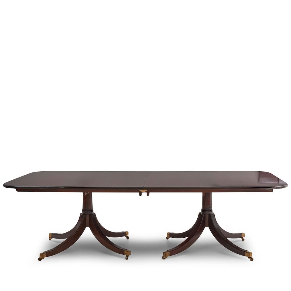 Regency-style Two-Part Mahogany Dining Table, 20th century, - 3