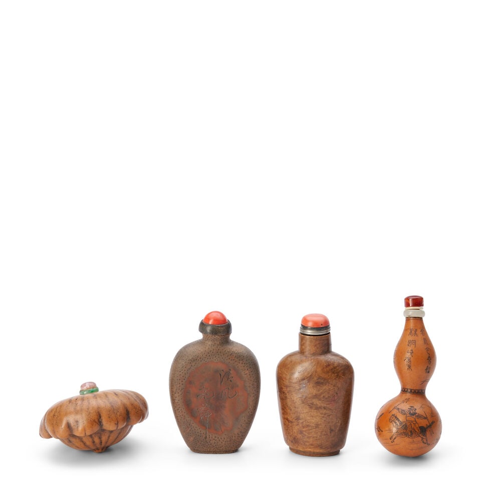 Four Gourd Snuff Bottles, China, (4) - 2