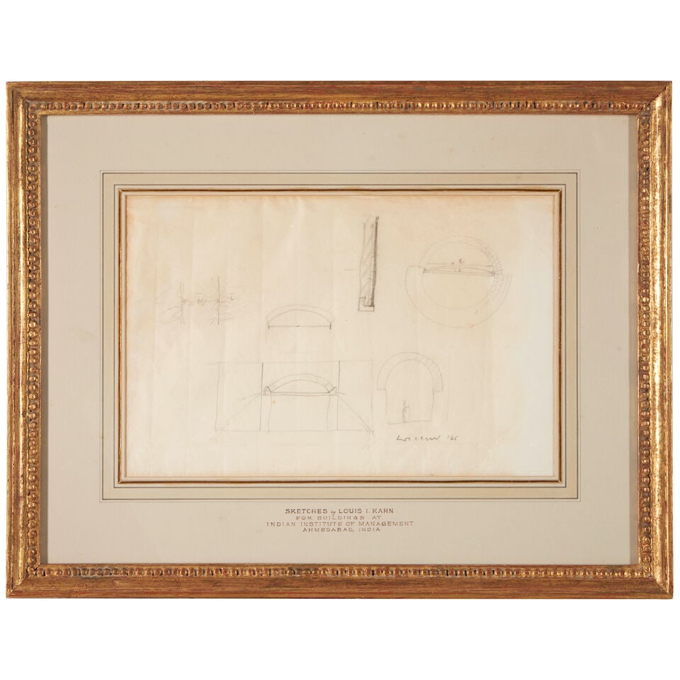 Louis Kahn (American, 1901-1974), Architectural Sketches for the Indian Institute of Management,... - 2