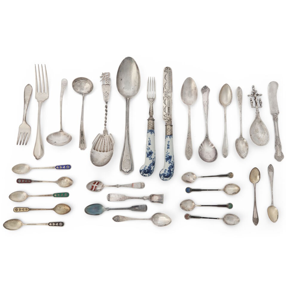 Assorted Silver Flatware, - 2