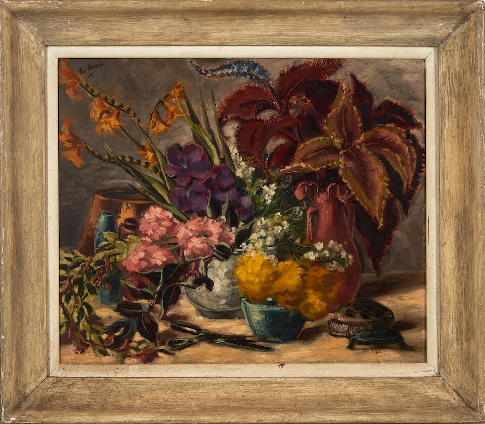 BEN (ROBERT BENJAMIN) NORRIS (American, 1910-2006) Flower Arrangement (1 of 4)