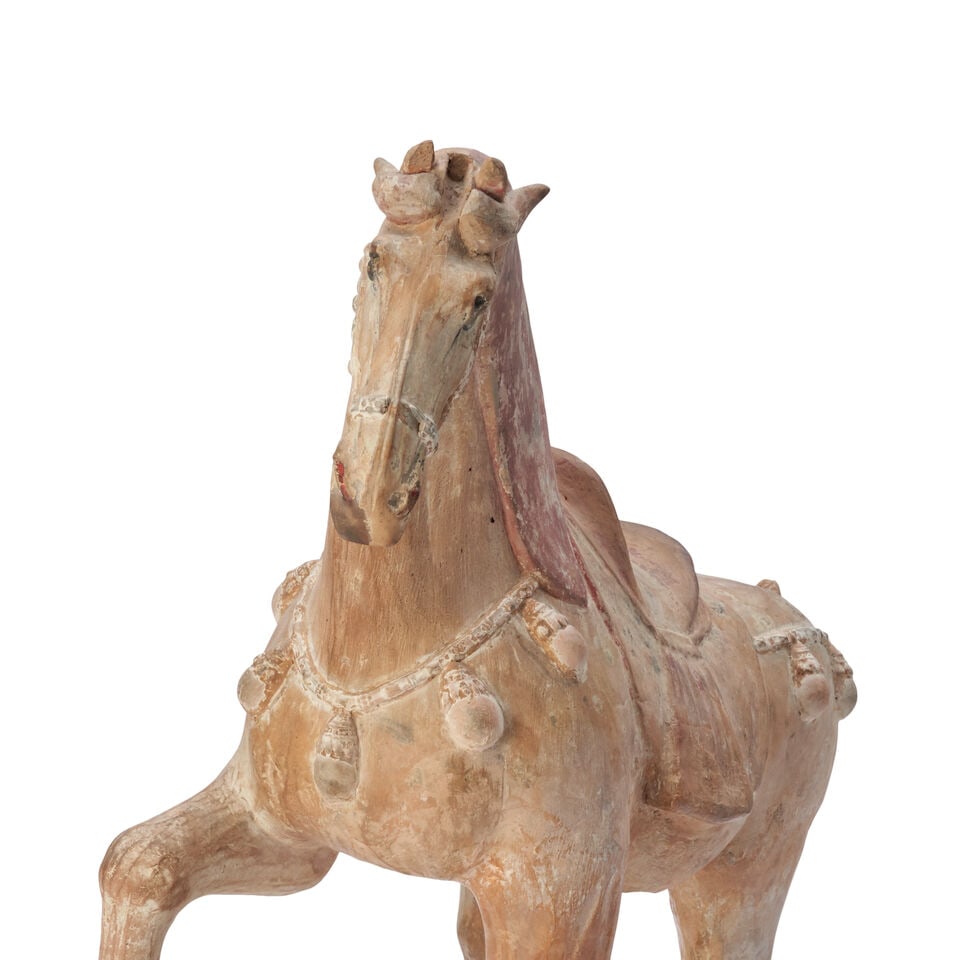 A Tomb Pottery Horse, China, Tang Dynasty Style, - 3