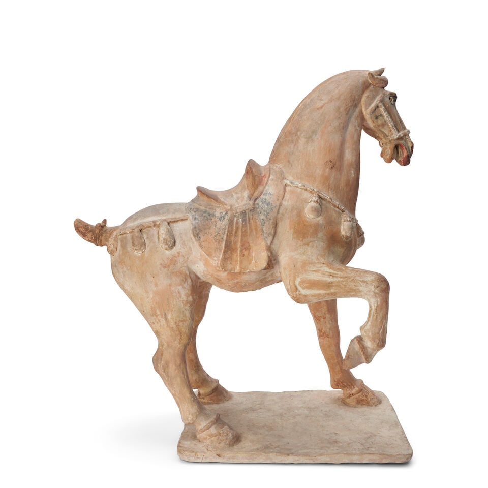 A Tomb Pottery Horse, China, Tang Dynasty Style, - 4
