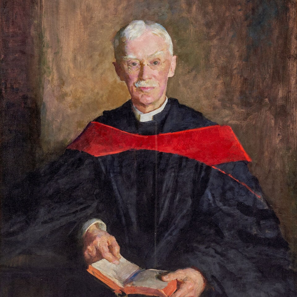 Marie Danforth Page (1869-1940) Portrait of Edward Stapes Drown sight size 49 3/8 x 39 3/8 in. f... - 2