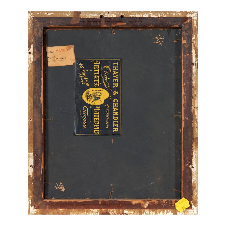 Louis Betts (1873-1961) Portrait of a Woman in an Interior framed, sight size 9 3/4 x 7 5/8, fra... - 2