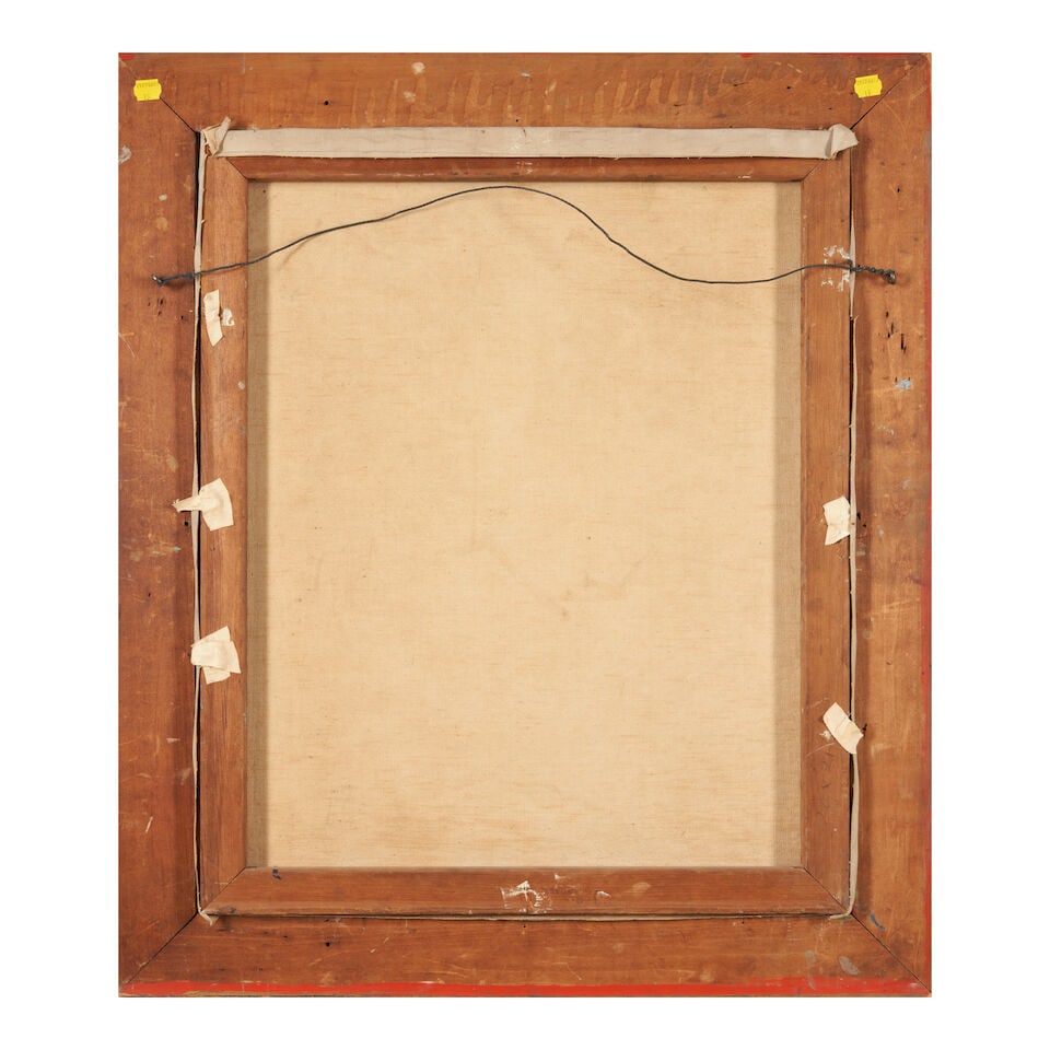 Arthur F. Maynard (American, 1920-1991) Portrait of a Girl in Blue, framed, sight size 23 1/2 x... - 2