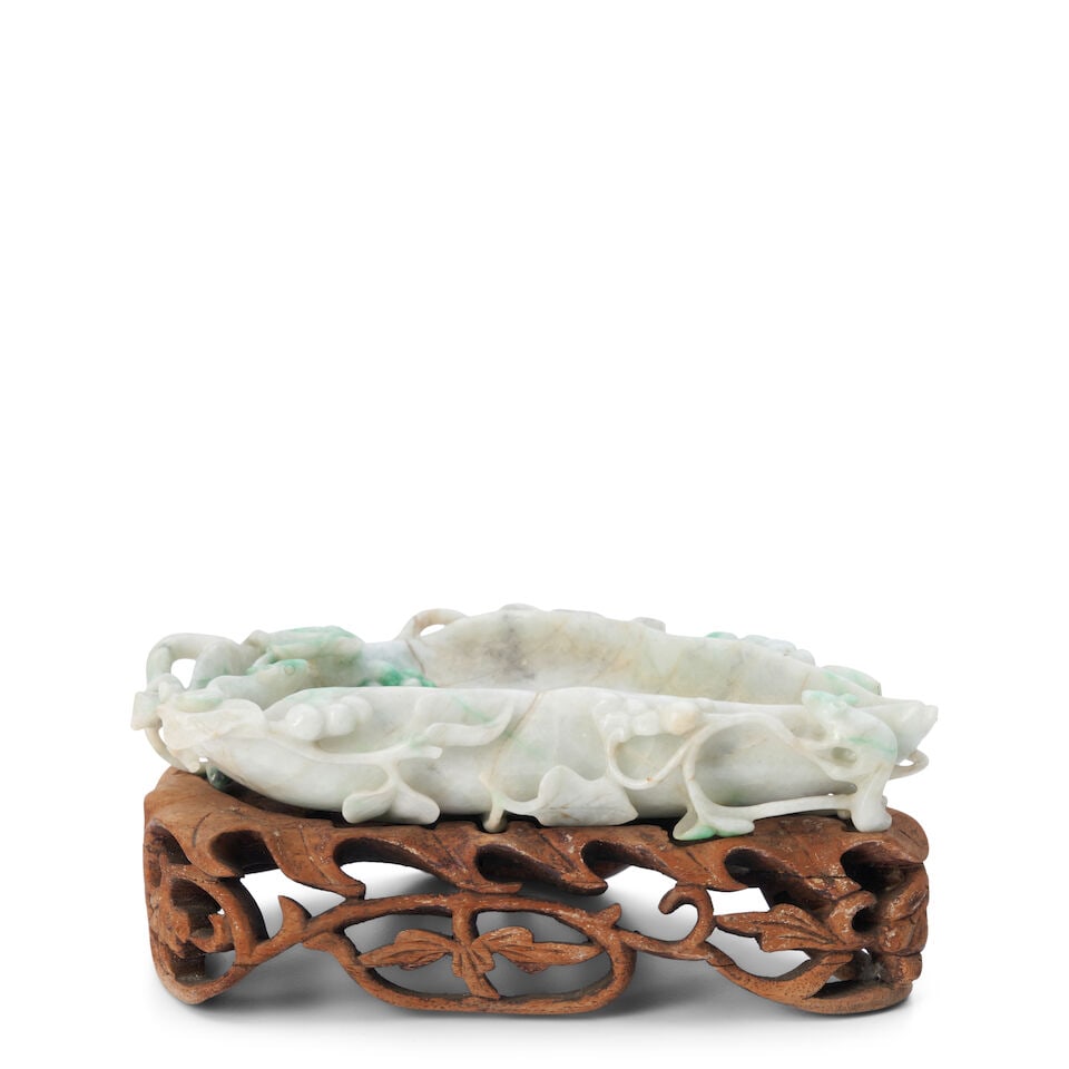 A Jadeite Brush Washer China, 19th/20th century, - 2