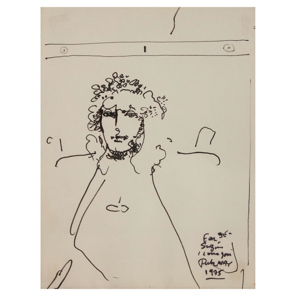 Peter Max (American, born 1937) A Pair of Figure Sketches; - 3