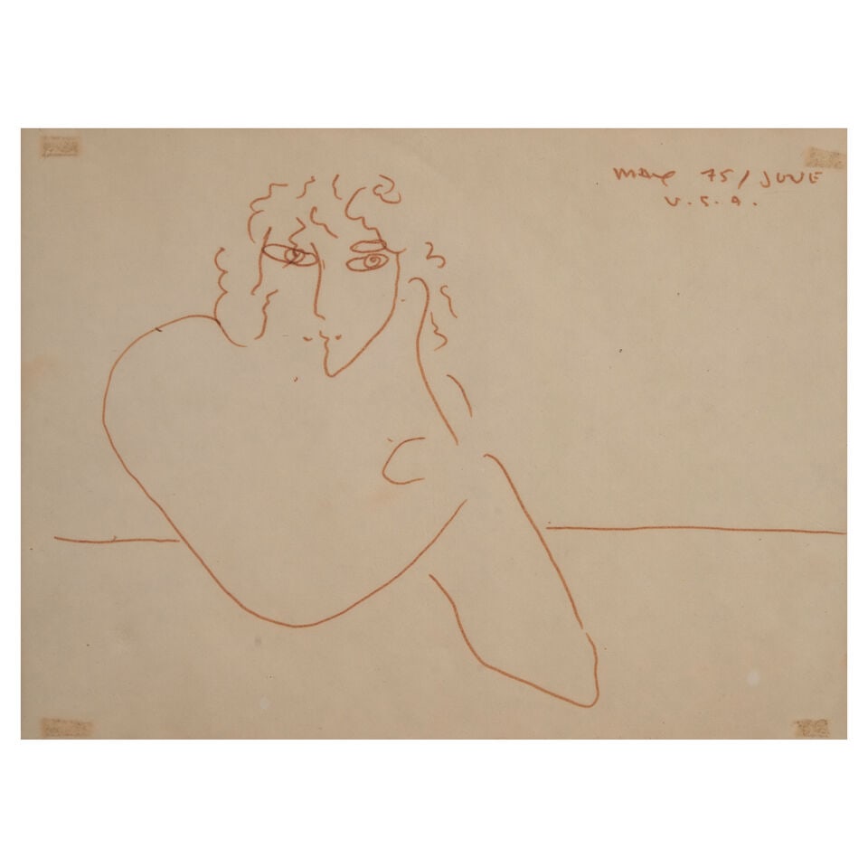 Peter Max (American, born 1937) A Pair of Figure Sketches; - 4