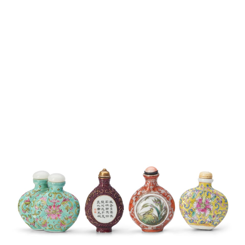 A Group of Four Enameled Snuff Bottles, China, (4) - 2