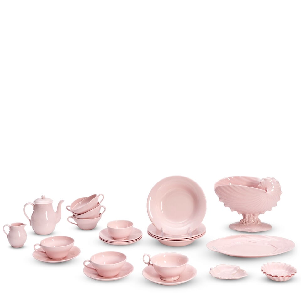 Partial Set Of Wedgwood 'Alpine Pink' Bone China Tableware, 20th century, (1 of 1)