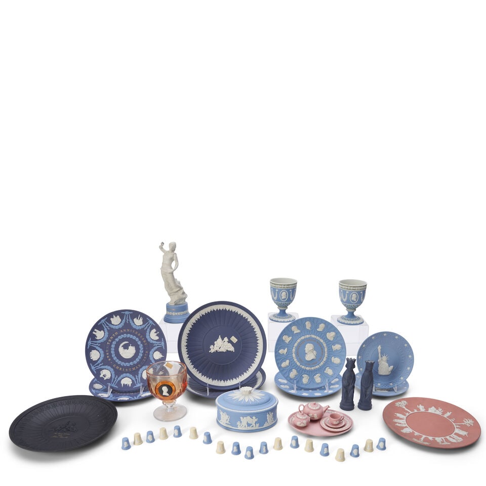 Forty-one Modern Mostly Wedgwood Jasper Items, England, 20th century, (1 of 1)