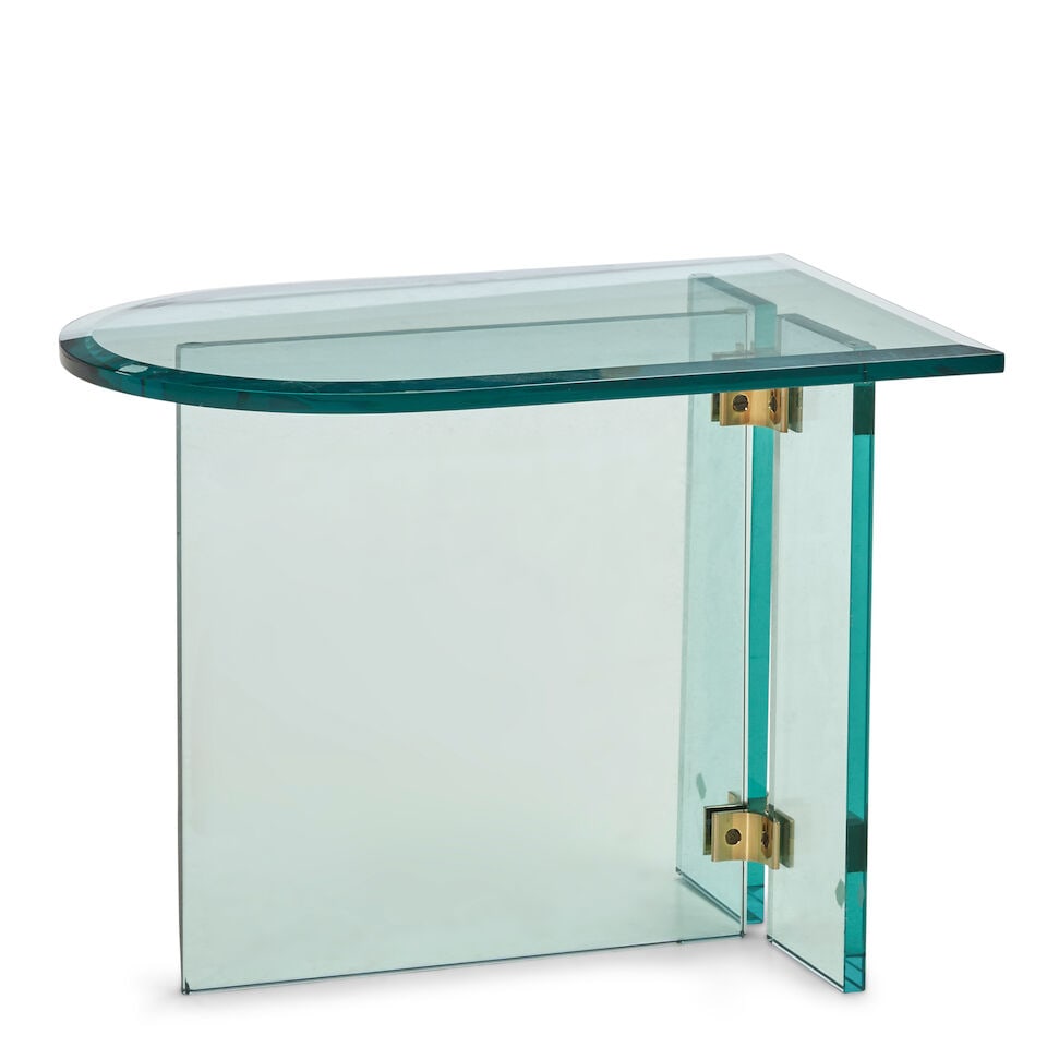Modern Glass Side Table, 20th century, - 2