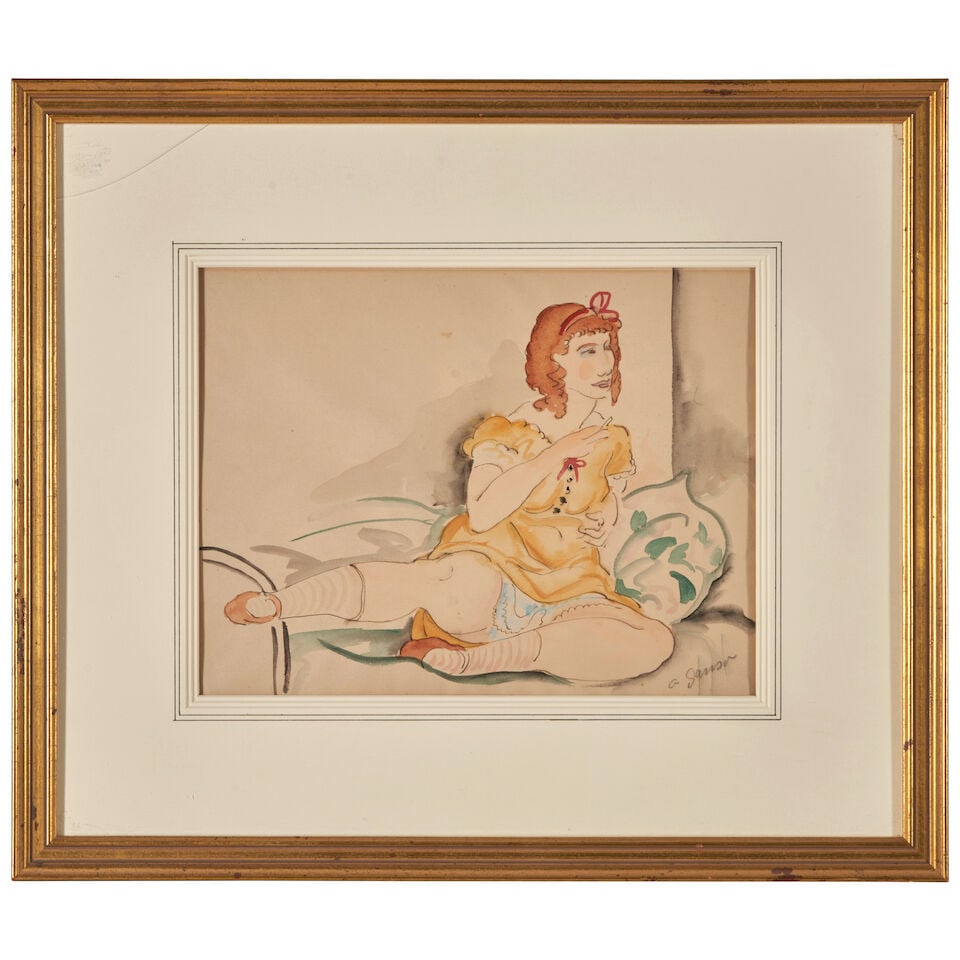 Emil Ganso (American, 1895-1941), Girl in a Yellow Dress, - 2