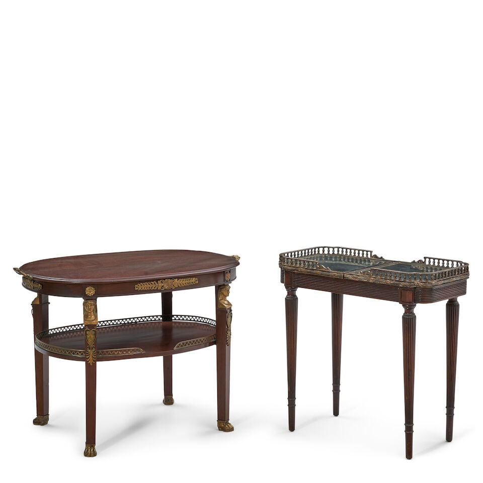 Two Continental-style Side Tables, Early 20th century, - 2