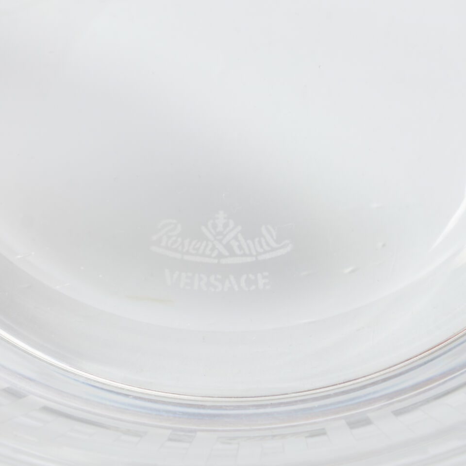 Versace For Rosenthal 'Meandre' Pattern Assorted Glass Tablewares, - 2