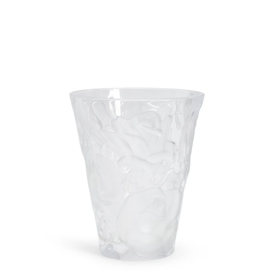 Lalique 'Ispahan Rose' Vase, France, late 20th century, (1 of 1)