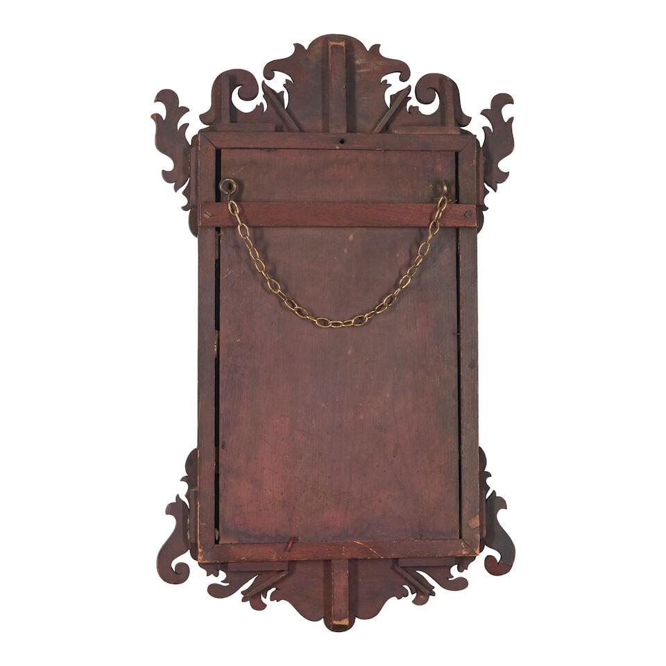 Chippendale-style Mahogany Carved Wall Mirror, 19th/20th century, - 2