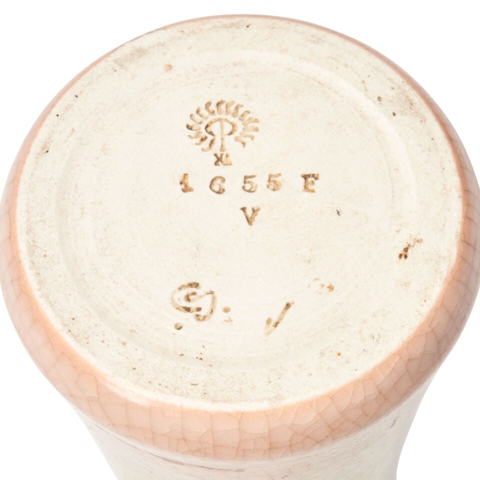 Carrie F. Steinle For Rookwood Pottery Vase, Cincinnati, Ohio, dated 1911, floral decoration, im... - 2