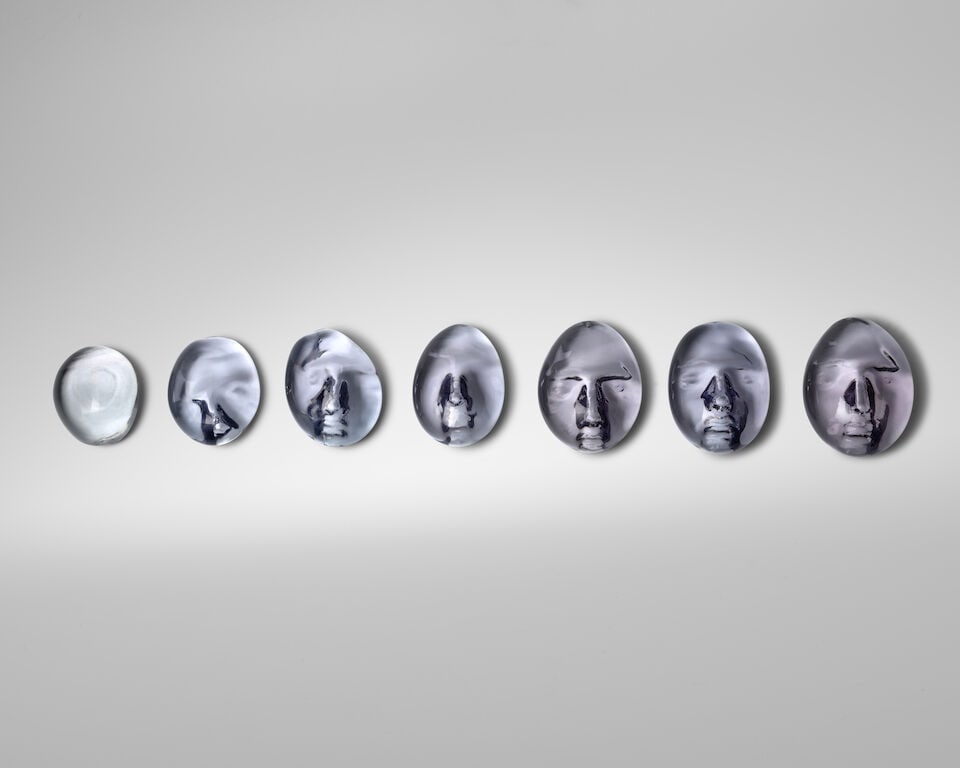 Nazar Bilyk (B. 1979) 'Revelation'2011glassheight of largest 8in (20.3cm); width 6in (15.2cm); d... (1 of 3)