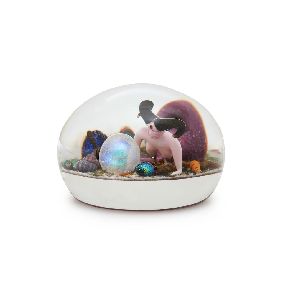 Gordon Smith (B. 1959) 'Aquatic Chimera' Paperweight, Arizona, signed, dated and numbered 'GS 98... - 2