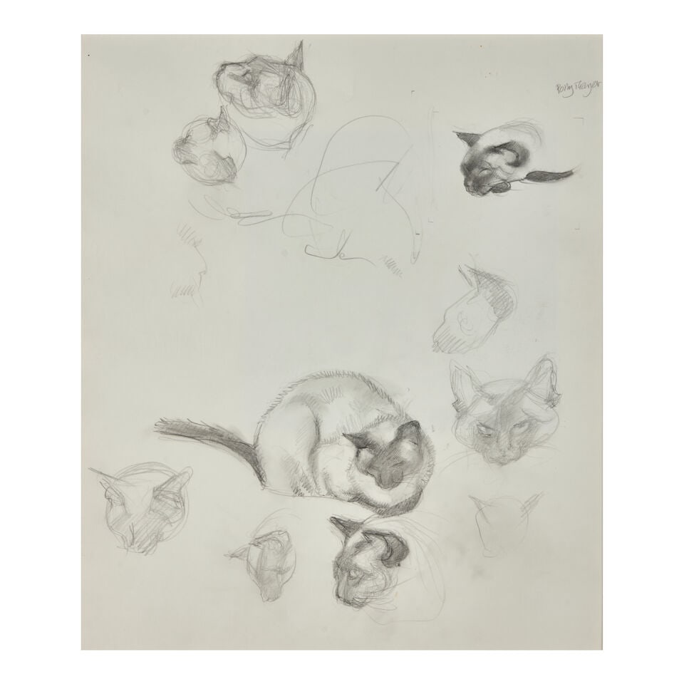 POLLY THAYER STARR (American, 1904-2006), Cat Series, - 3