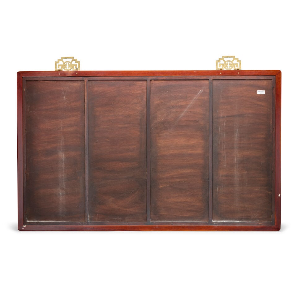 A LARGE POLYCHROME ENAMEL PORCELAIN PLAQUE Signed Huang Yong, and dated Guiyou year, correspond... - 7