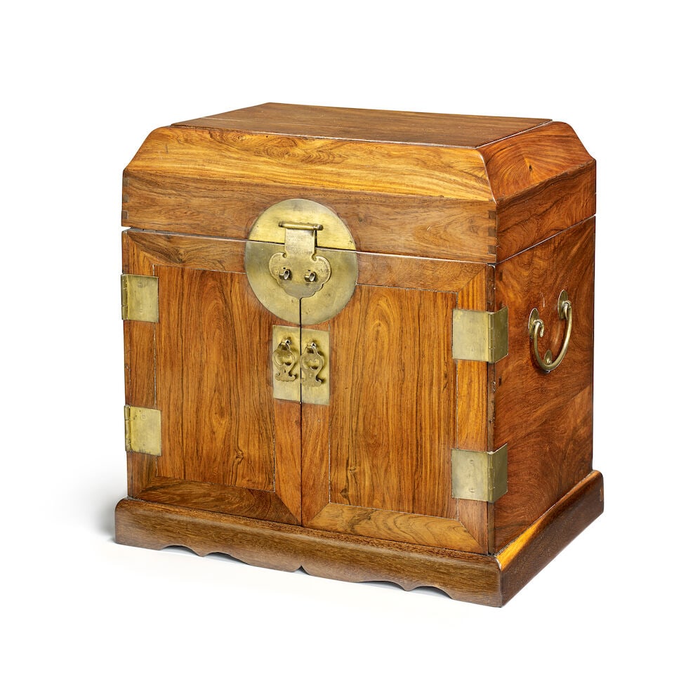 A HUANGHUALI AND TIELIMU SEAL CHEST, GUANPIXIANG 17th/18th century - 3