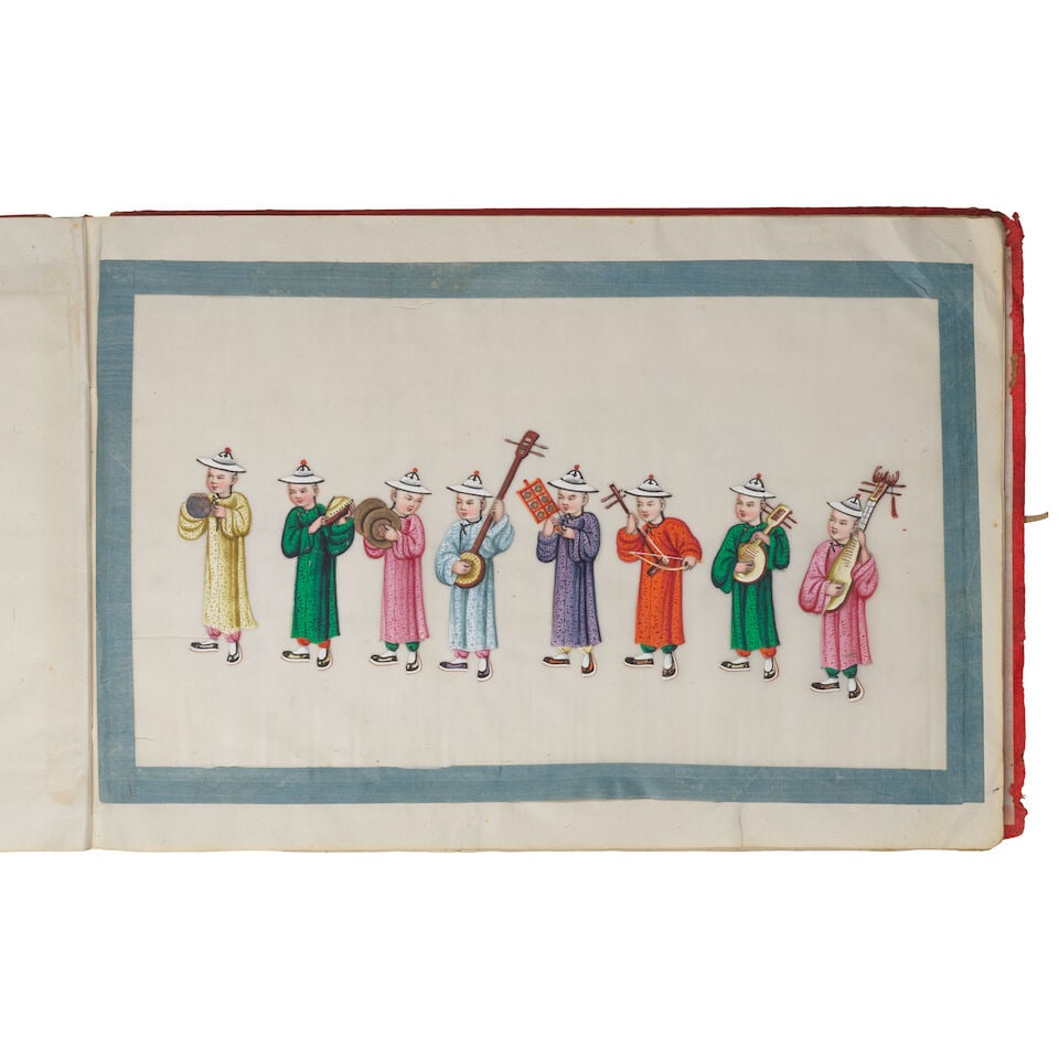 CHINESE ARTIST (19TH CENTURY) An album of twelve procession scenes - 2
