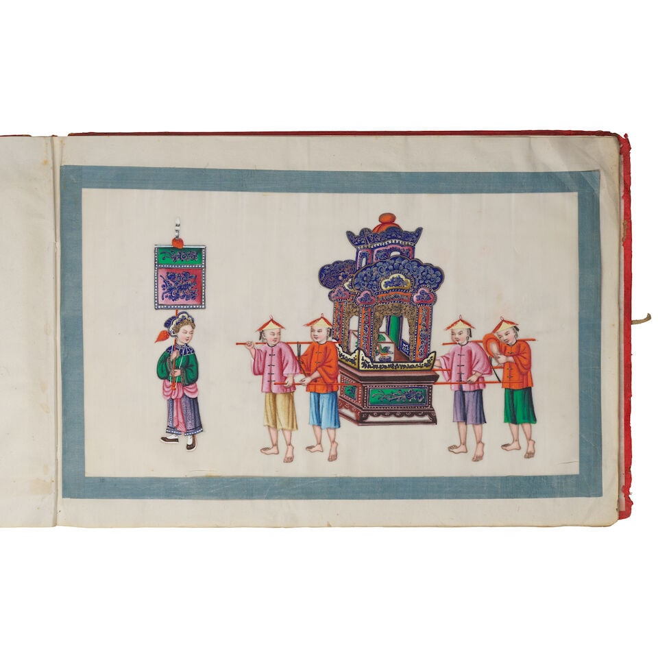 CHINESE ARTIST (19TH CENTURY) An album of twelve procession scenes - 3